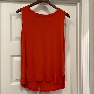 Old Navy Orange Open Back Flowy Tank Top